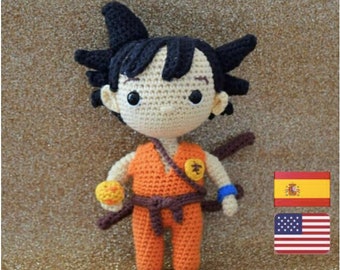 Patron amigurumi Son Goku