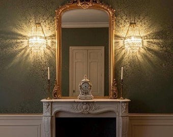 Paire d'appliques murales vintage en cristal des années 1960 (Lot de 2)