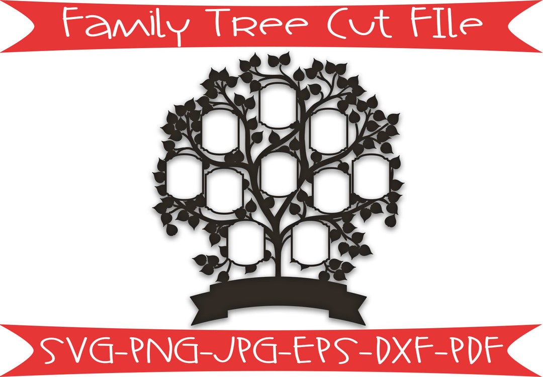 Family Tree SVG, Cut Files for Cricut or Silhouette and More - Etsy ...