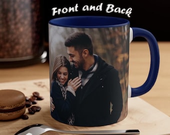 Taza personalizada / Taza de café con foto familiar personalizada / Colores variables / 11 oz o 15 oz