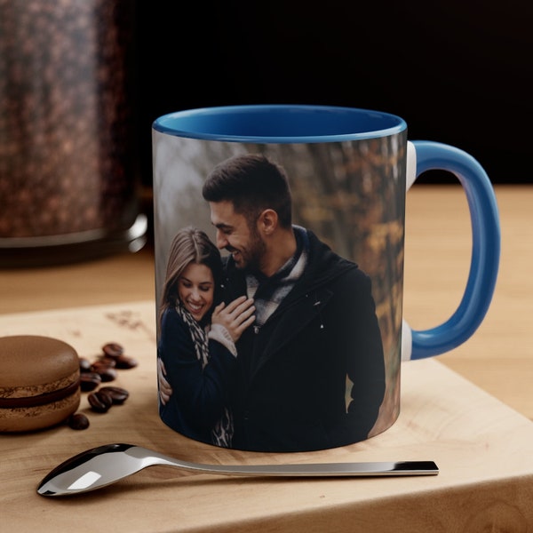 Personalized Mug | Custom Family Photo Coffee Mug | Variable Colors | 11oz