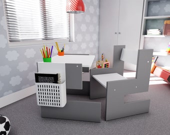 Table and chair desk for children, Baby chair and table ,Chaise et table pour enfants , Children's desk ,bureau pour un enfant