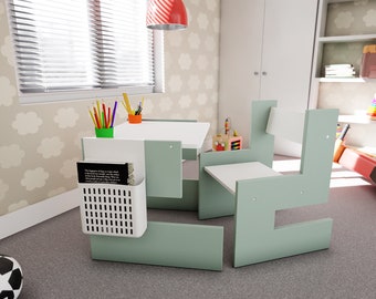 Table and chair desk for children,Baby chair and table ,Chaise et table pour enfants , Children's desk ,bureau pour un enfant