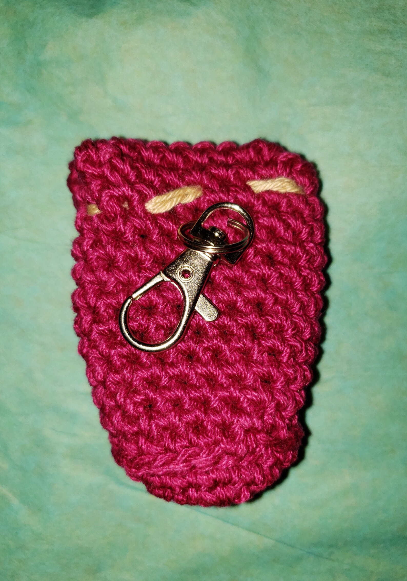Handmade crochet mini backpack keychain Etsy