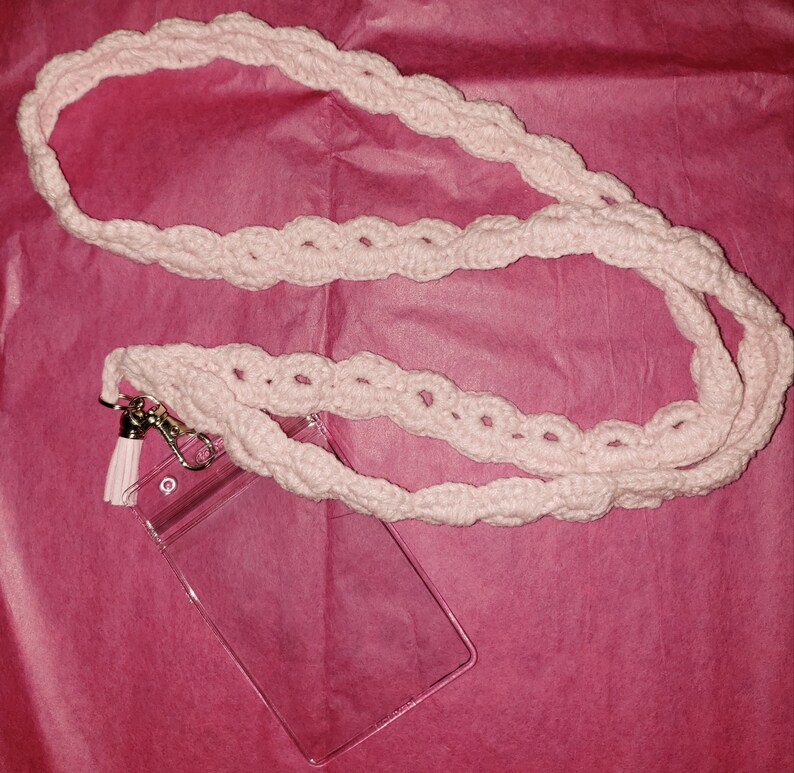 Crochet lanyard
