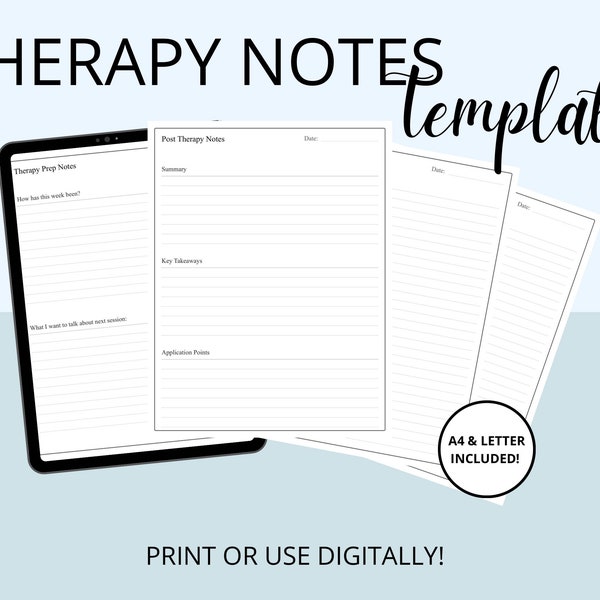 Therapy Notes Printable Therapy Worksheet Mental Health Worksheet Therapy tools Counseling Printable Digital Therapy Journal Coping Skills