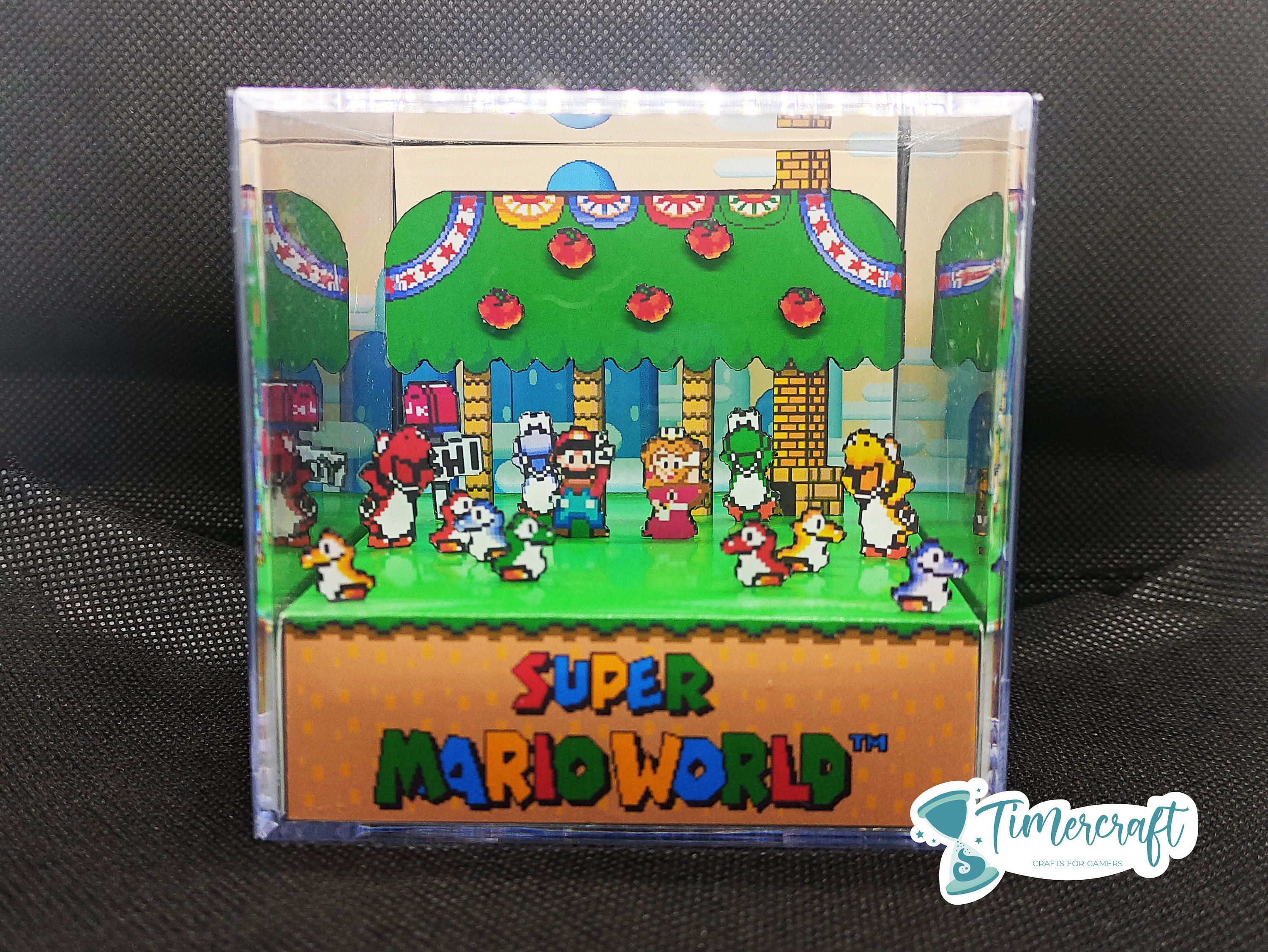 Nintendo Mario World Cube Puzzle. 9 Block Puzzle Game W/ Tray