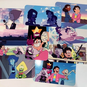 Steven Universe Gifts Cards, Steven Universe Cards, Pearl, Garnet, Amethyst, Peridot, Lapis, Diamonds, Stevonnie, Birthday Gift Present Card