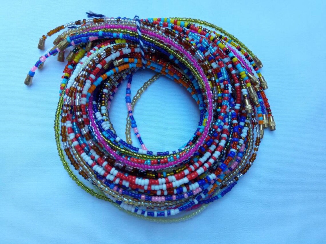 African beads Waist beads Belly chains Belly beads Maasai Etsy