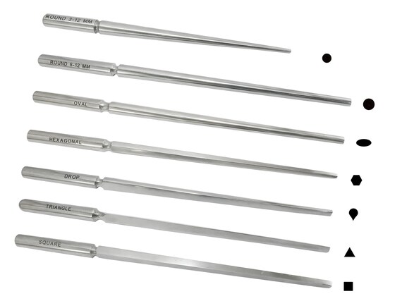 Premium Bezel Mandrels Set of 7 Oval square teardrop Triangular