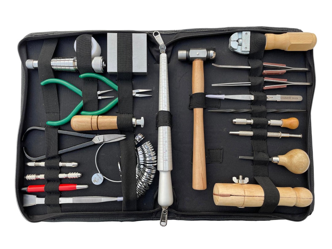 Essential Jewelry Tool Kit With Leather Bag Jewellery Tool Kit Jewelry