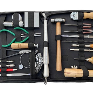 Essential Jewelry Tool Kit With Leather Bag Jewellery Tool Kit Jewelry Tools  Beading Tool Kit Silversmith Tool Kit Metalsmith Tool 