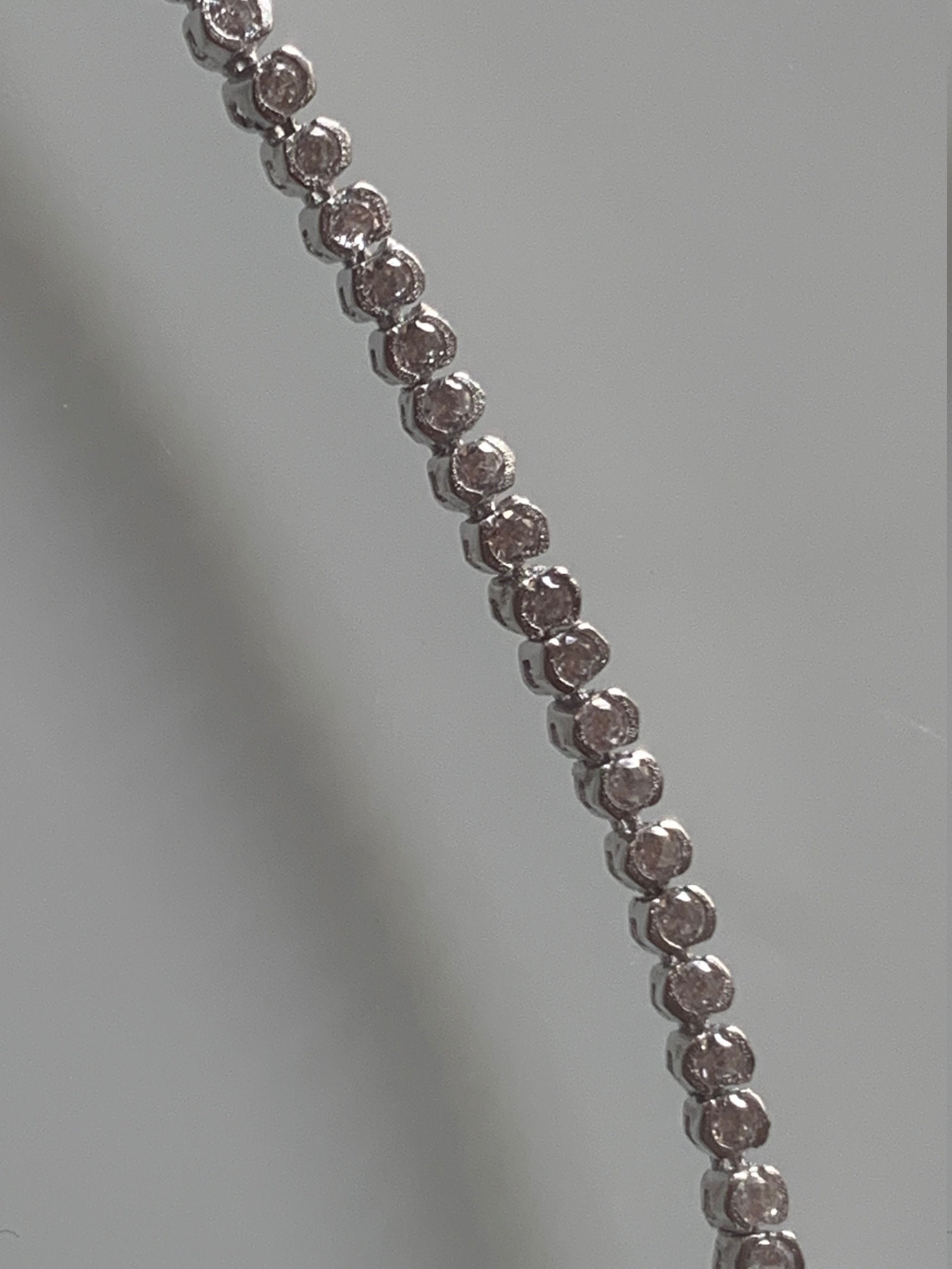 High Quality Cubic Zirconia Tennis Bracelets. Rhodium Plating. Etsy