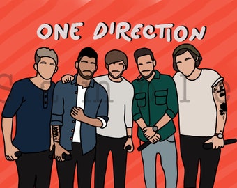 Digital Print: One Direction