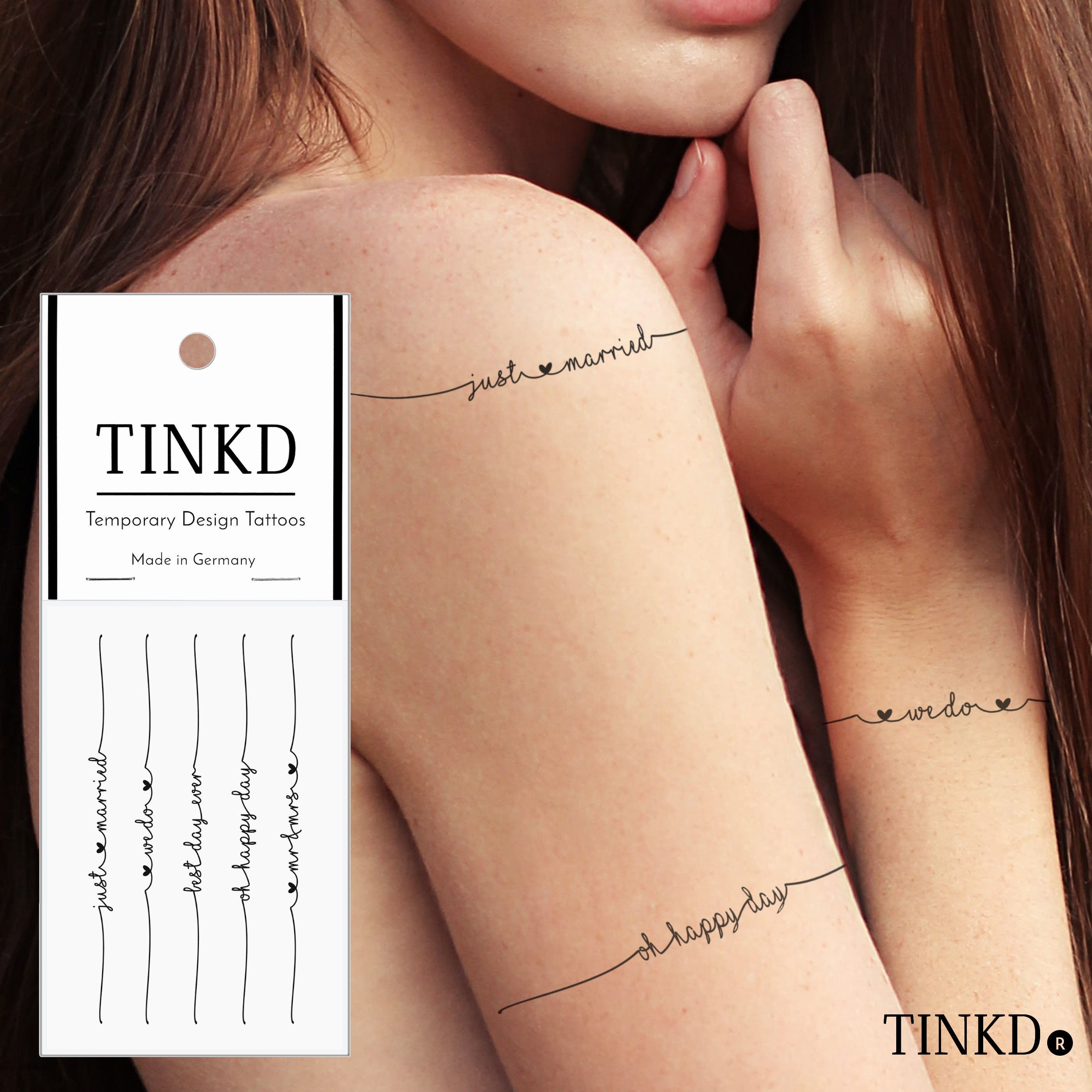 Hochzeitstattoo Temporary Tattoos Fur Die Hochzeit Etsy