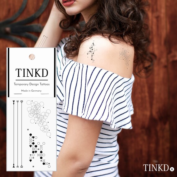 Festival Tattoos Geometrics Armband Tattoo Geometrisch Etsy Osterreich