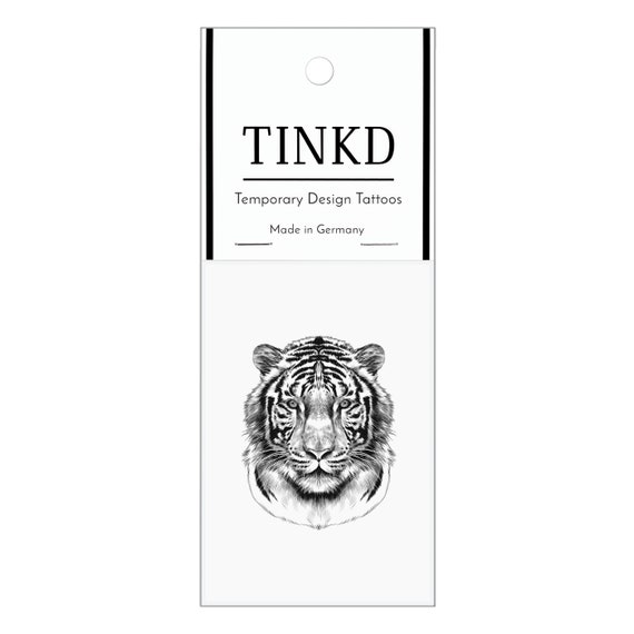 Stick Tattoo Tiger Tiger Tattoo Tattoo With Tiger Head Etsy