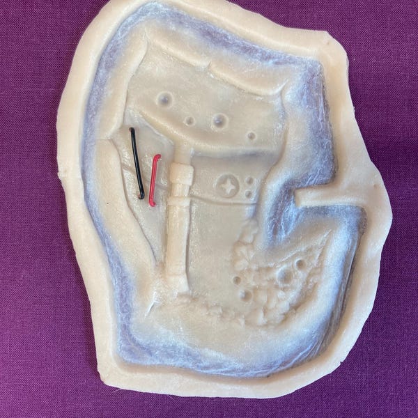 Terminator Prosthetic: Hand-Sculpted Plat Gel 25, Encapsulated