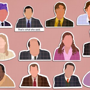 The Office TV Show Sticker | Best Friends Gift| Individual Stickers| Sticker Pack| Cute Sticker| Stationary - Inspired by TV Show The Office