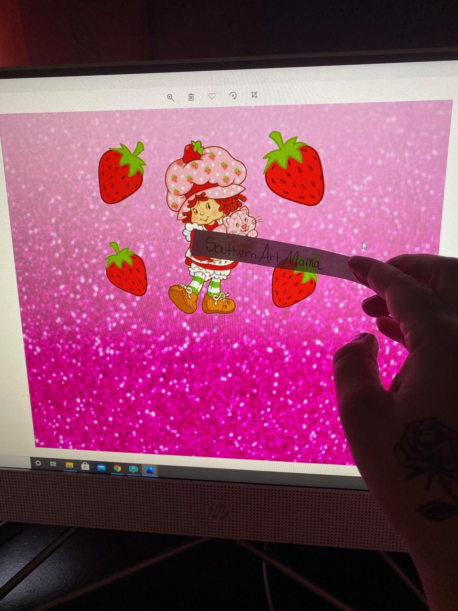 Download Strawberry shortcake 20 oz tumbler STRAIGHT png digital | Etsy