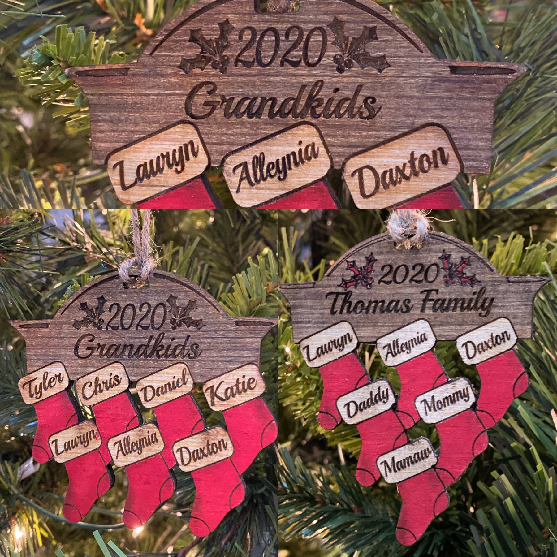Personalized Christmas Ornament Fireplace/Stocking Ornament Etsy