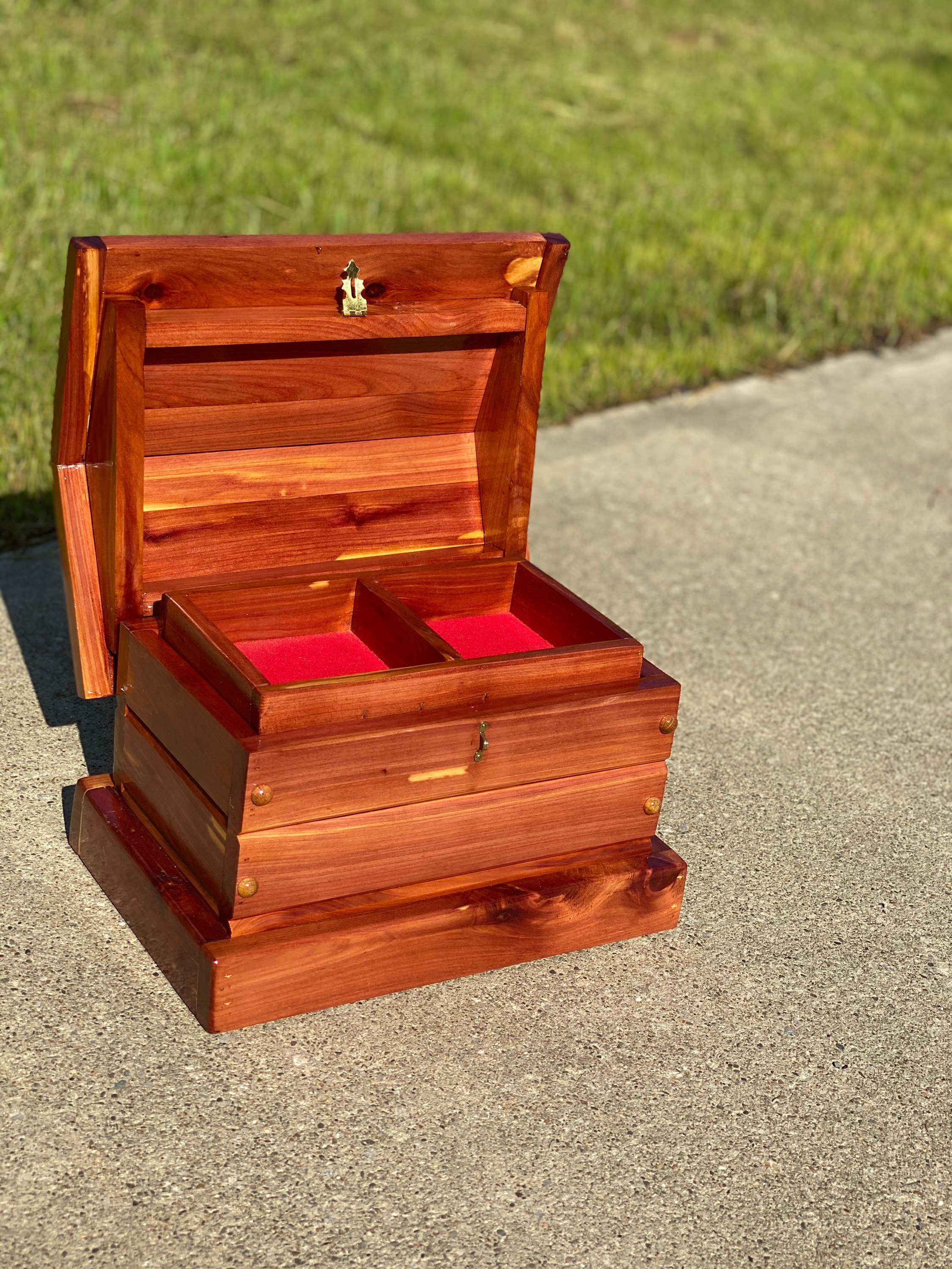 Cedar Chest Jewelry Box Keepsake Box Treasure Box Gift for Etsy