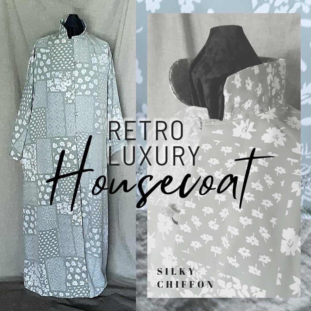Scrunch Robe Retro Luxury Housecoat - Robe & Scrunchie Set - Etsy
