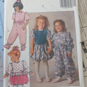 Butterick 5132 children&#39;s Dress and Party Pants, balloon suit size 4,5,6