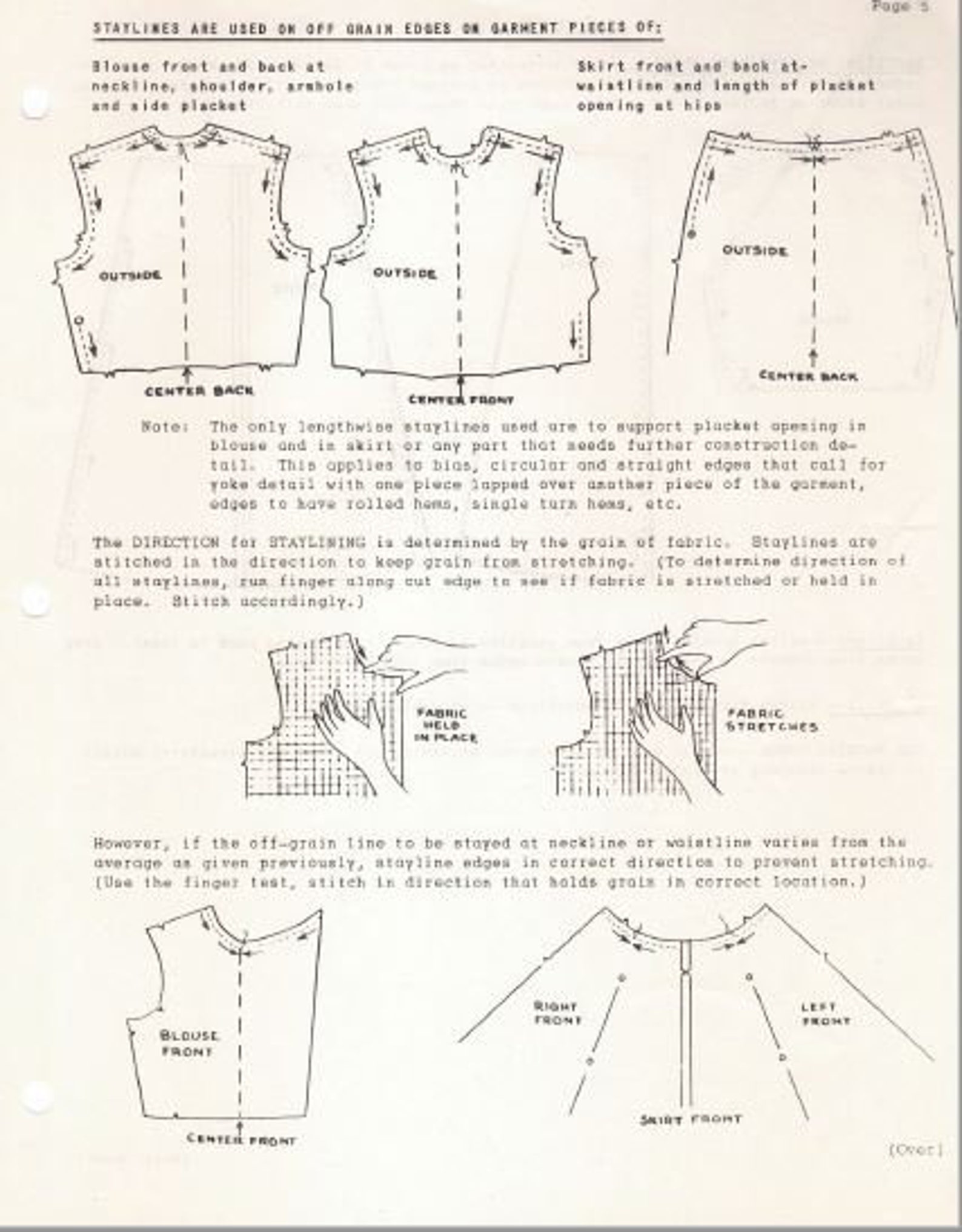Vintage Clothing Construction Instructional Booklet for J.C. Penny by