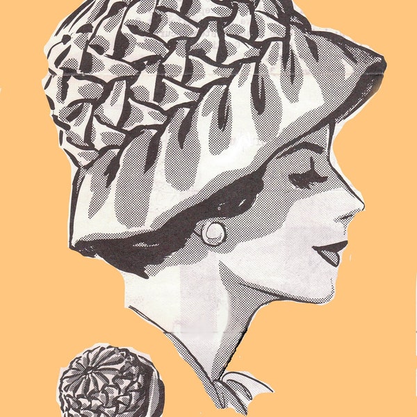 Vintage Mail Order Smocked Cloche Hat Pattern (DIGITAL PDF ONLY)