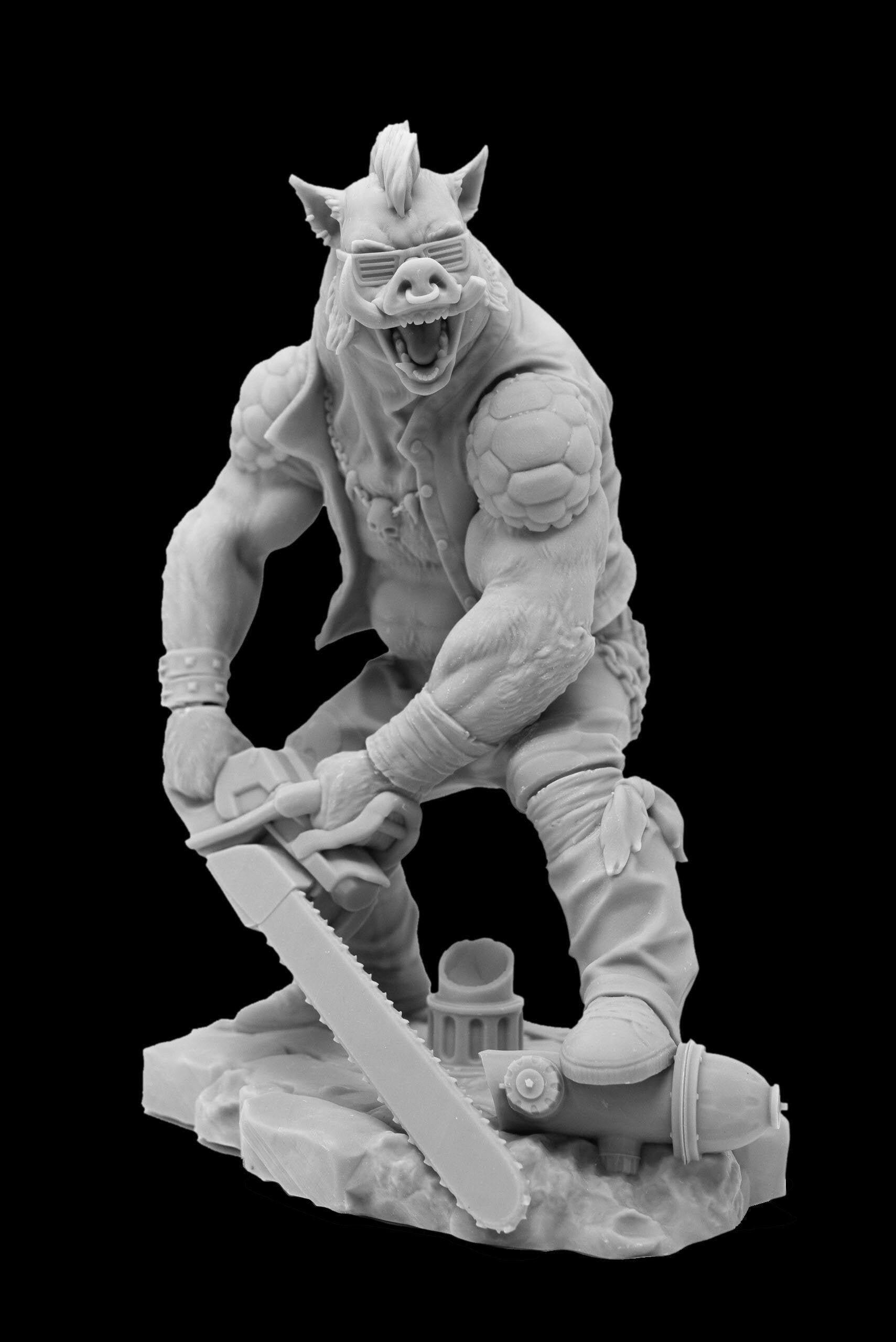 Bebop 1/10 Scale Teenage Mutant Ninja Turtles TMNT Resin 3d Printed Fan Art Figurine