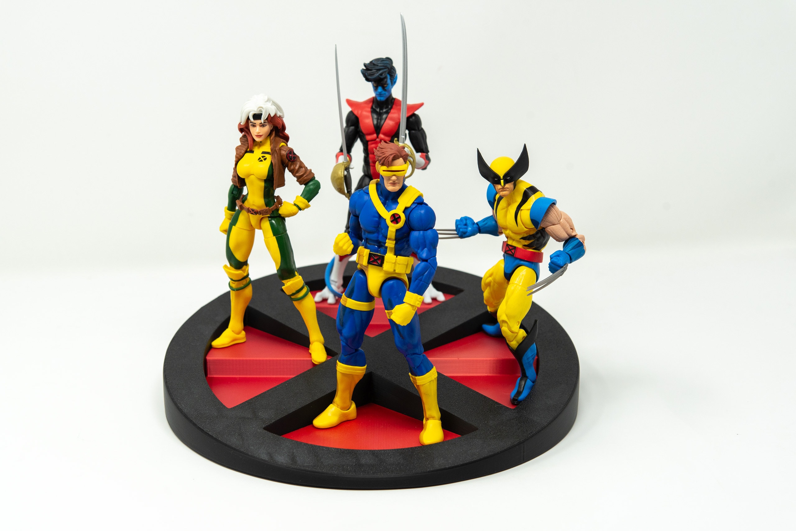 X-men Logo Display Riser for 6in Action Figures 3d Print for