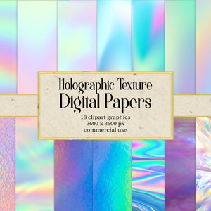 Holographische Textur Digitales Papier Hintergrund, Holographische Texturen Digitaler Download Kommerzielle Nutzung Scrapbook Papier, Hochzeitseinladungskarte