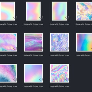 Holographic Texture Digital Paper, Holographic Background Textures ...