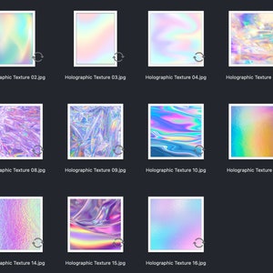 Holographic Texture Digital Paper, Holographic Background Textures ...