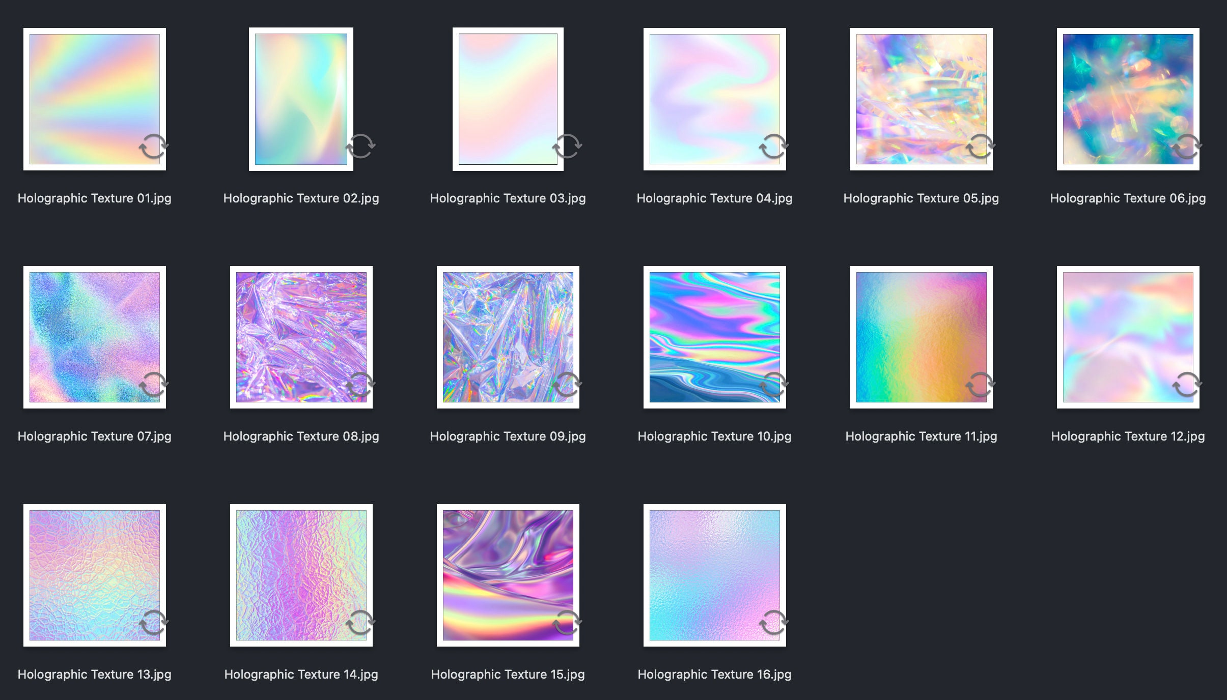 Holographic Texture Digital Paper, Holographic Background Textures ...
