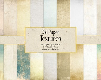 Old Paper Textures Digital Paper, Scrapbook Paper For Wedding Invitation Cards, Instant Digital Download, Commercial Use, Vintage Textures