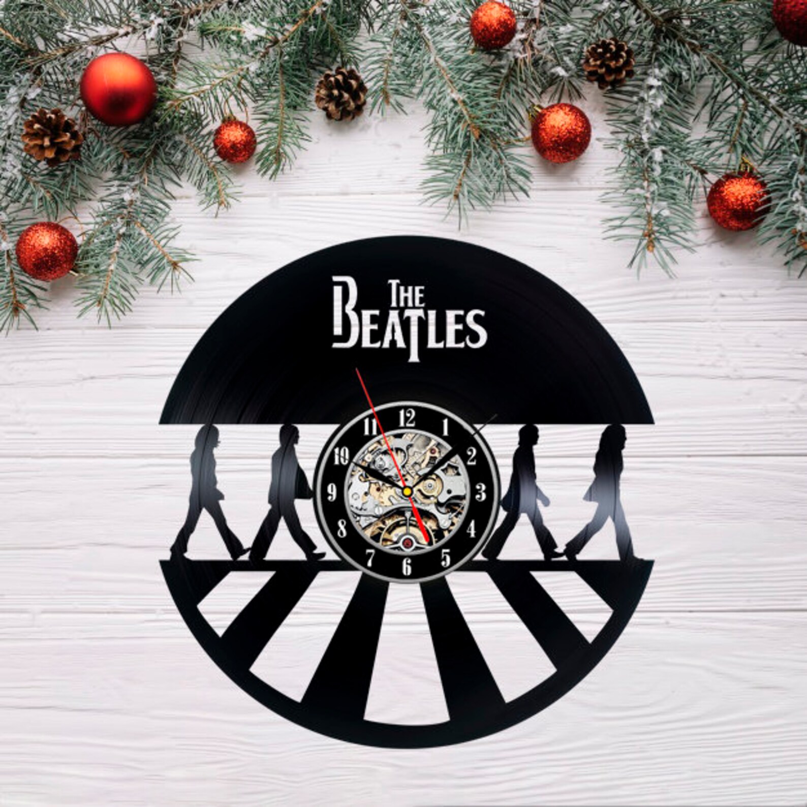 The Beatles Wall Clock The Beatles Wall Art The Beatles Wall Etsy