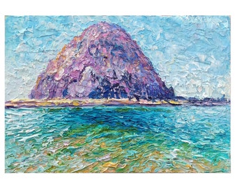 Morro Rock Painting Etsy