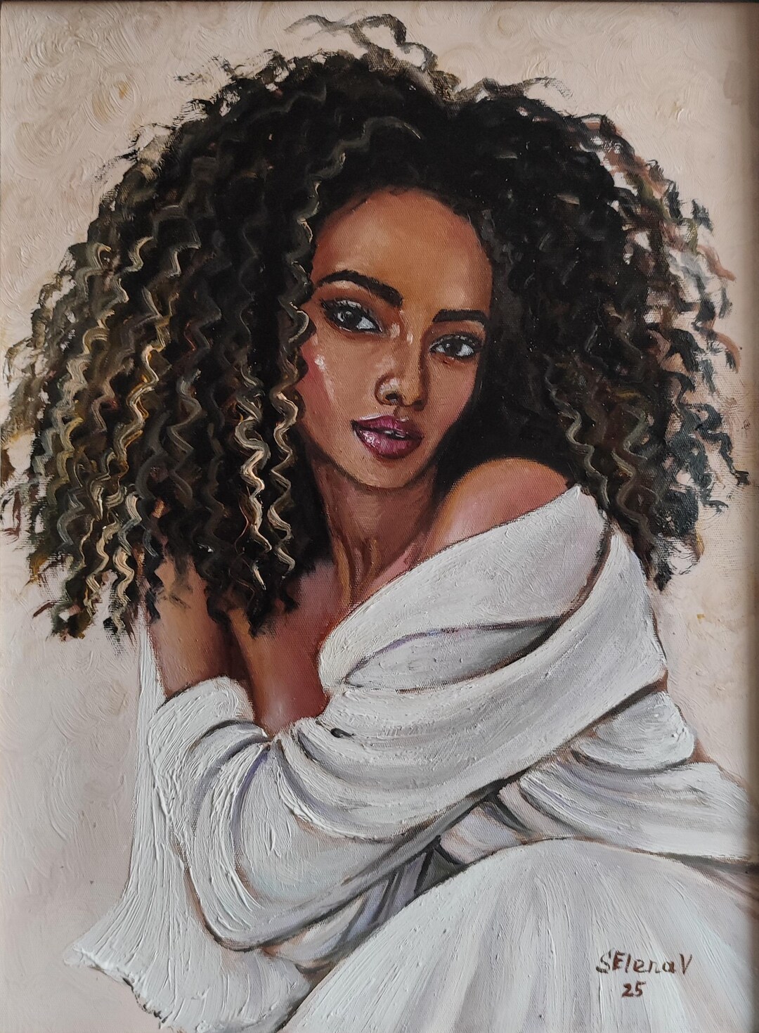 African Woman Painting Black Woman Original Art African American Art ...