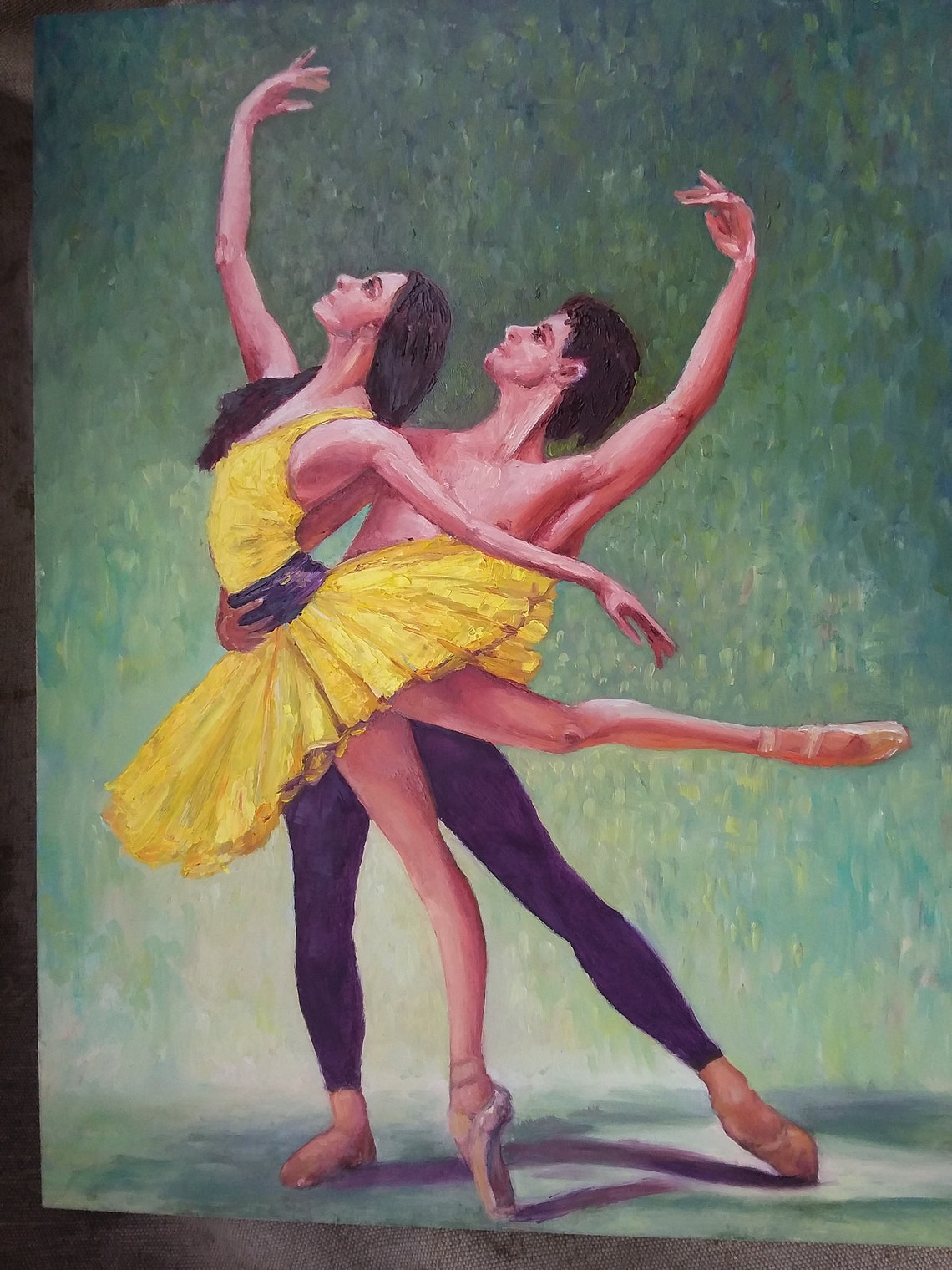Ballet dancers Original Oil Painting 12х16 fine art by SElenaV Etsy