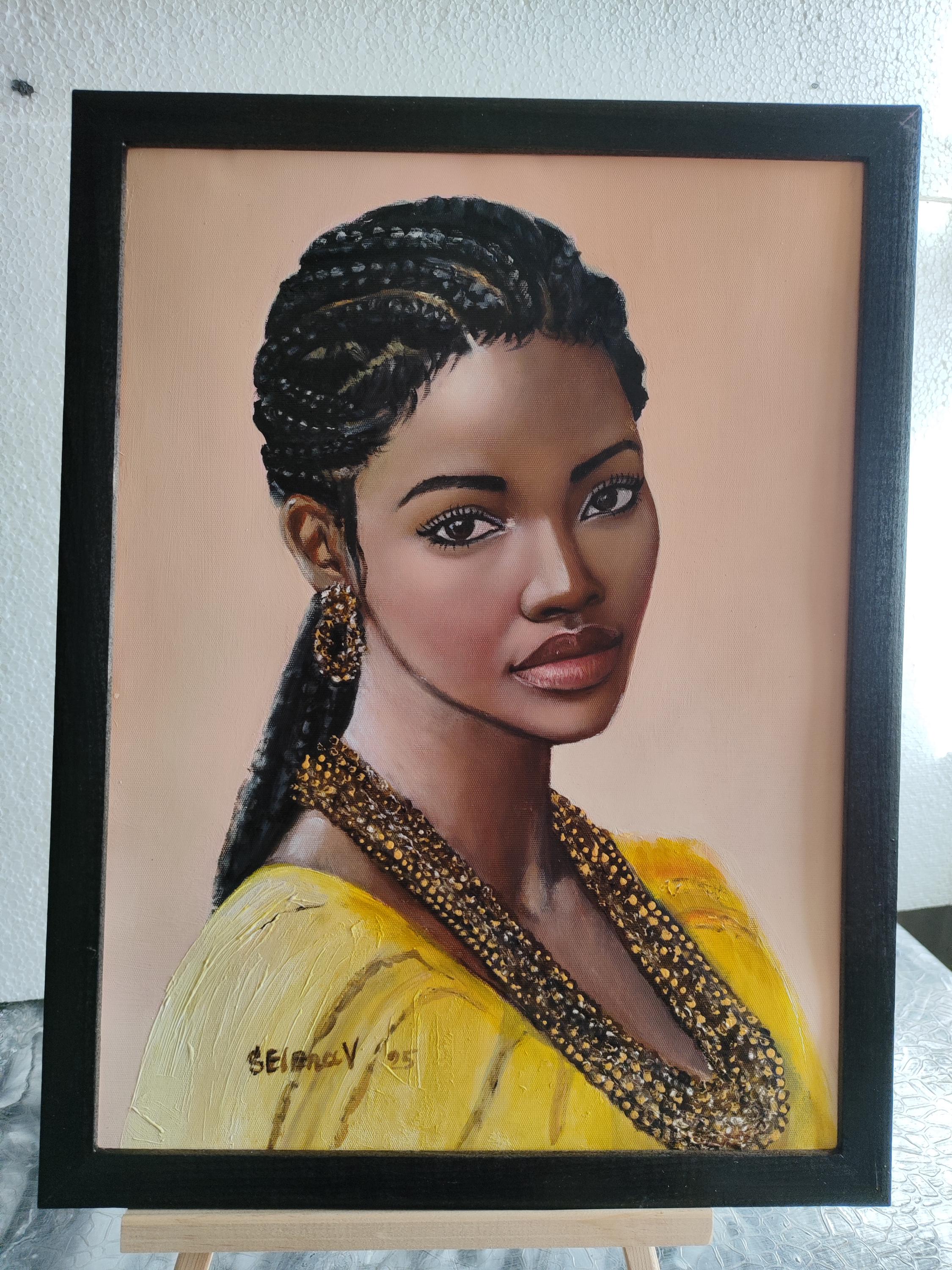 African Woman Painting Black Woman Original Art African American Art ...
