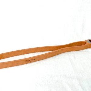 XXL grill tongs solid wood 50 cm with bottle opener. Father's Day gift