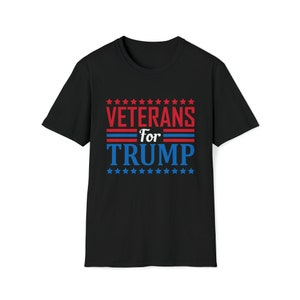 VETERNS FOR TRUMP Unisex Softstyle T-Shirt