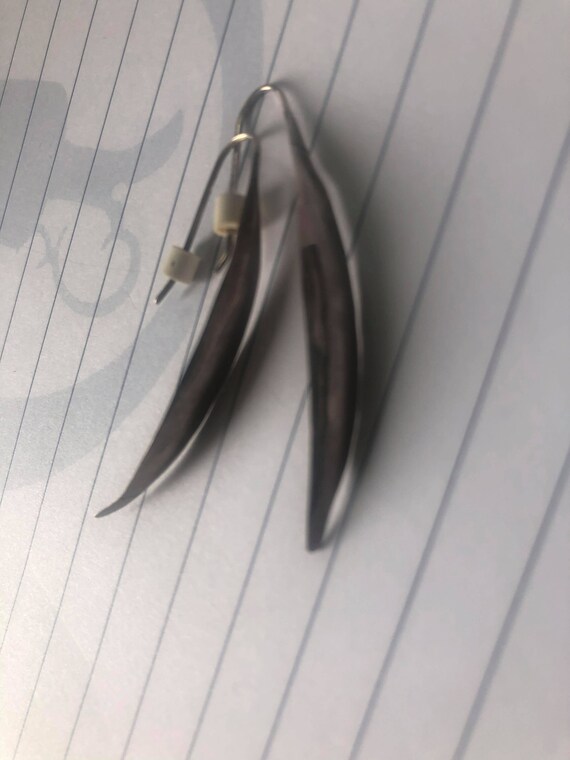 Vintage Modernist Pearce Sterling Earrings