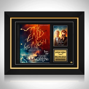 Good Omens Pilot Episode 2019 TV Show Script Limited Signature Edition Custom Frame