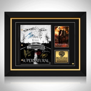 Supernatural Pilot Script Limited Signature Edition Custom Frame