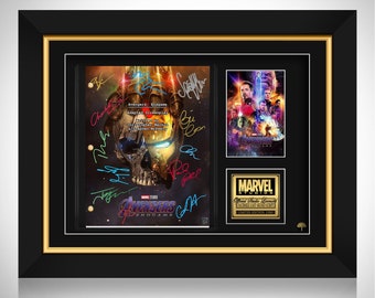 Avengers Endgame Movie Script Limited Signature Edition Custom Frame