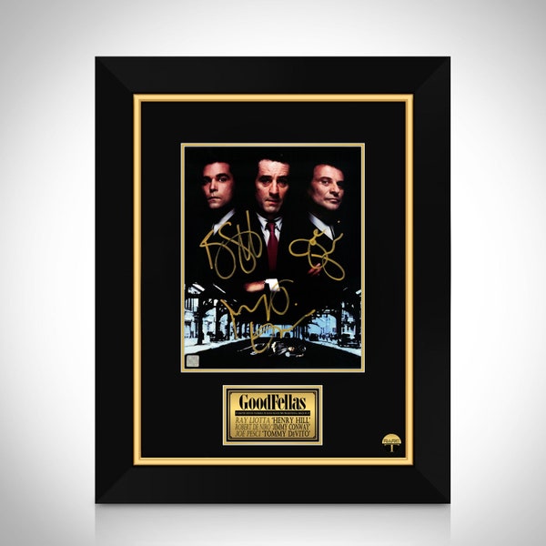 Goodfellas Movie De Niro, Liotta & Pesci Icons Photo Limited Signature Edition Custom Frame