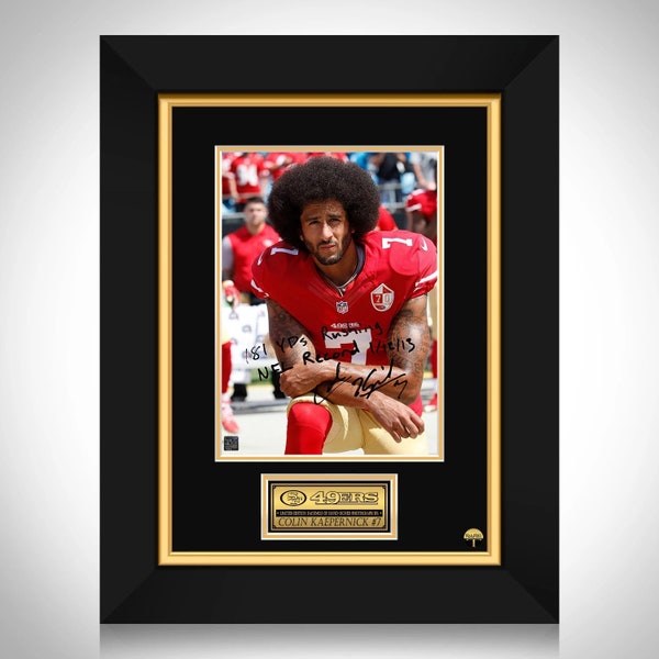 Colin Kaepernick San Francisco 49ers Iconic Photo Limited Signature Edition benutzerdefinierter Rahmen